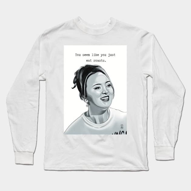 Fern Brady, You seem like you just eat roasts. Long Sleeve T-Shirt by Lucy Chambers Art 